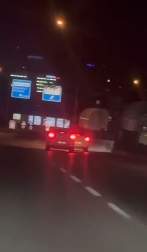 Trafikte iki ''inatçı keçi''nin ölümüne yol vermeme inadı kamerada - Resim: 4