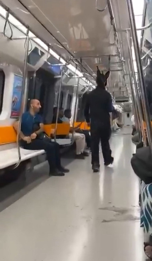 İstanbul Metrosu'nda elinde silah üstünde tavşan kostümüyle gezen şüphelinin ifadesi ortaya çıktı - Resim: 1