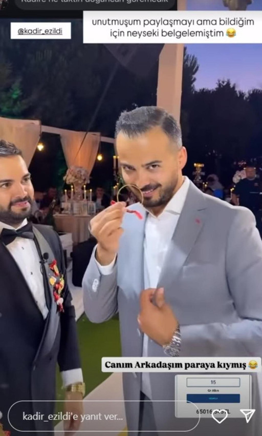 Kadir Ezdildi'nin düğününde takı töreni bitmek bilmedi! Takıları tek tek gösterdi - Resim: 4