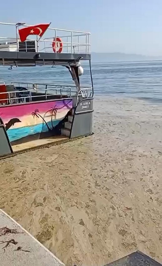 Marmara Denizi'nin turistik körfezi müsilajla kaplandı - Resim: 1