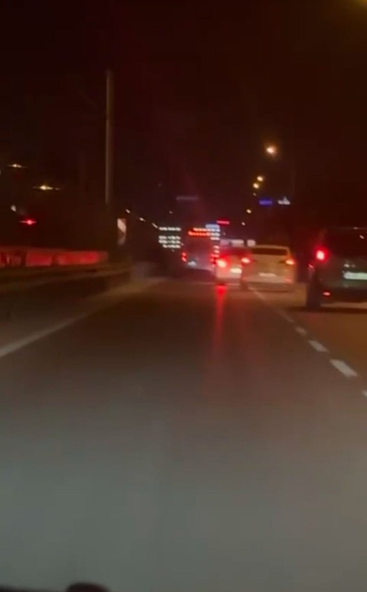 Trafikte iki ''inatçı keçi''nin ölümüne yol vermeme inadı kamerada - Resim: 3