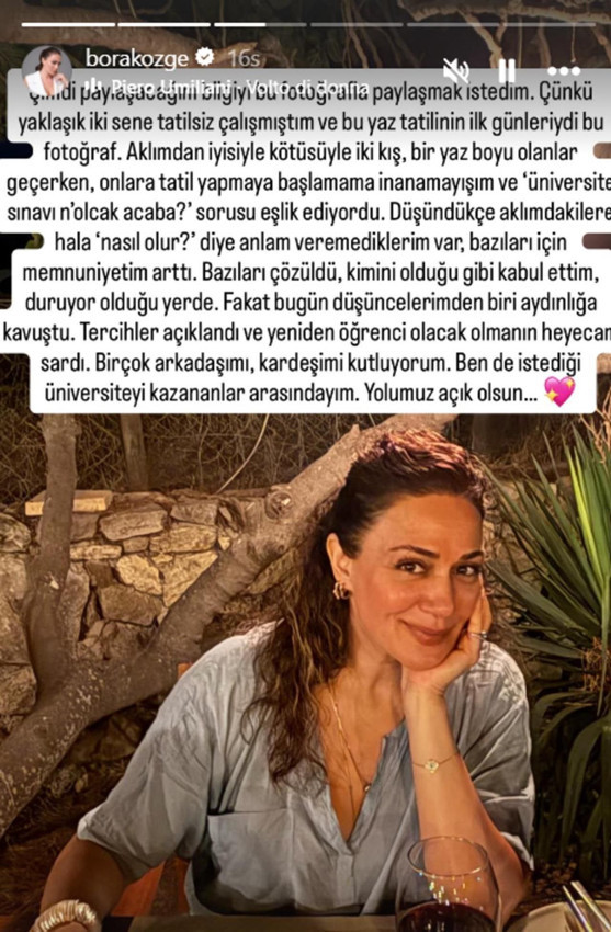 Ünlü oyuncu Özge Borak üniversiteli oldu - Resim: 3