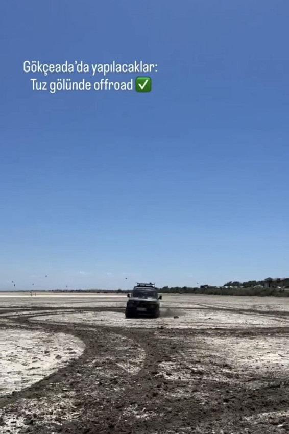 Gökçeada'daki tuz gölündeki drift magandasının sonu bu oldu - Resim: 4