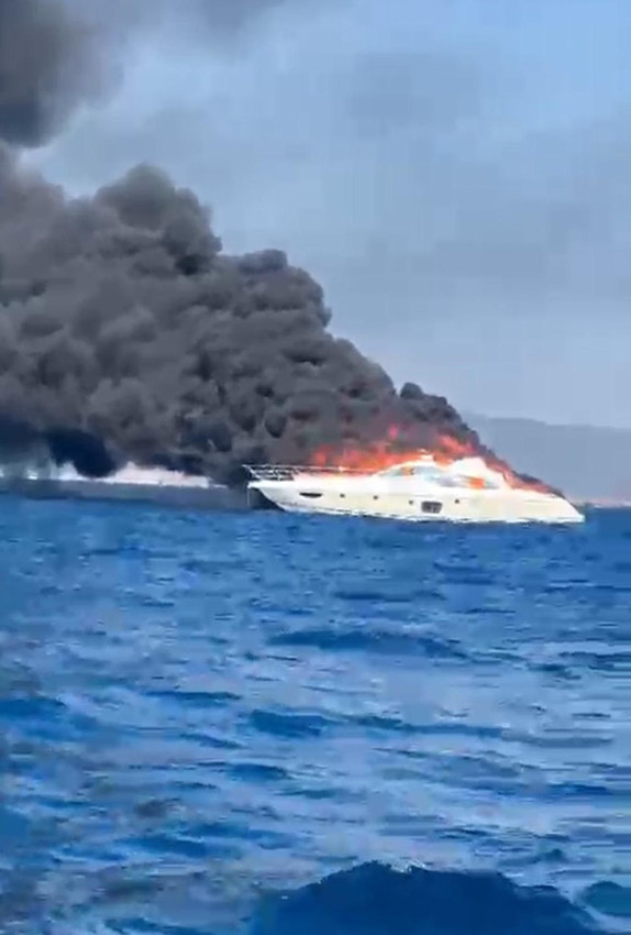 Bodrum'da milyon dolarlık yat alev topuna döndü - Resim: 3