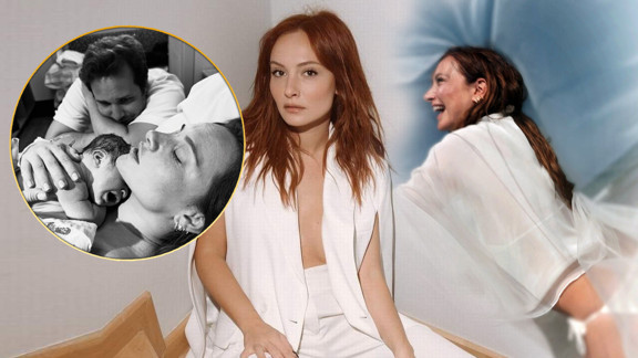 Ünlü çiftin büyük mutluluğu... Ekranların güzel oyuncusu anne oldu