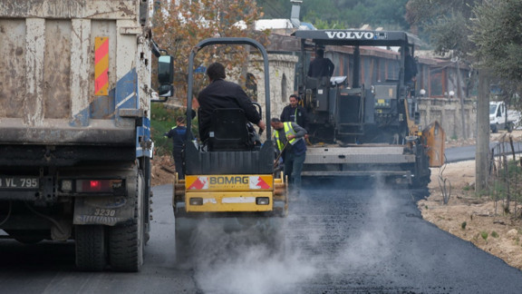 Bodrum'da Yağmur Öncesinde Asfalt Çalışmaları Tamamlandı