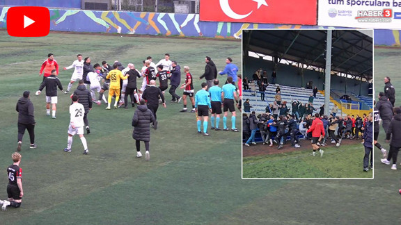 Maç sonrası stadyum karıştı: Futbolcular ve taraftarlar bir olup rakip takıma saldırdı