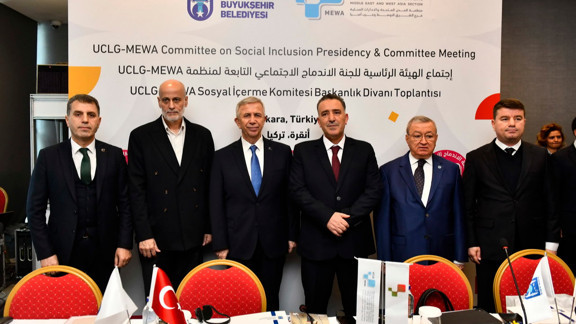 Mansur Yavaş ''UCLG - MEWA Sosyal İçerme Komitesi Başkanlık Divanı Toplantısı''na ev sahipliği yaptı