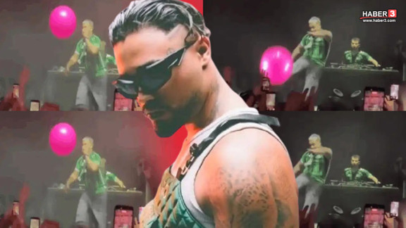 Lvbel C5 konserinde ilginç anlar... Topa voleyi vurup hayranının telefonunu kırdı!