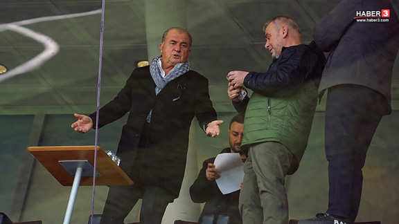 Süper Lig maçında locada Fatih Terim ve Merve Terim sürprizi