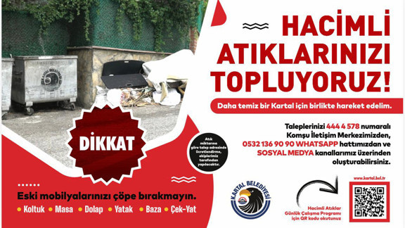 Kartal’da Hacimli Atıklar İçin Yeni Dönem