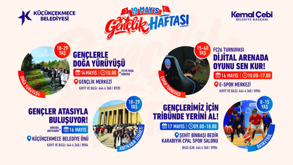 Küçükçekmece'de 19 Mayıs Gençlik Haftası etkinlikleri başlıyor