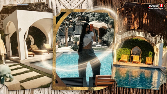 Demet Özdemir'in bayram kutlamasına lüks evi damgasını vurdu