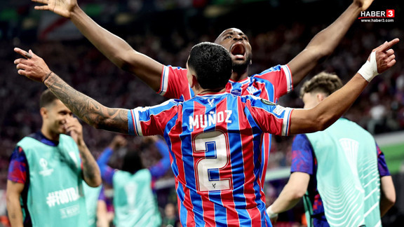 UEFA Konferans Ligi Şampiyonu Crystal Palace! Rayo Vallecano'yu 1-0 devirdi...