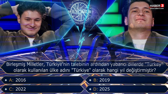 Kim Milyoner Olmak İster'de 500 bin TL'lik hüsran: ''Türkiye'' sorusunda son saniye kararıyla elendi