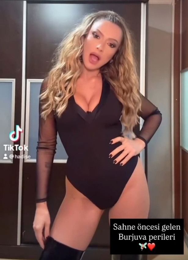 Hadise bu sefer sahnedeki değil, kulisteki cesur dans şovuyla olay oldu - Resim: 4