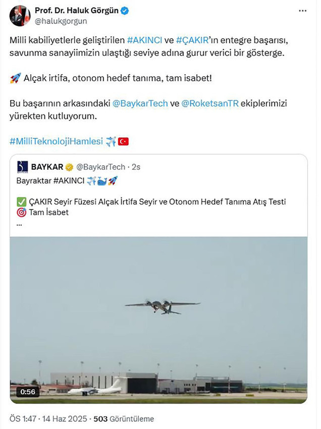 Akıncı TİHA, ÇAKIR'la hedefi tam 12'den vurdu - Resim: 3