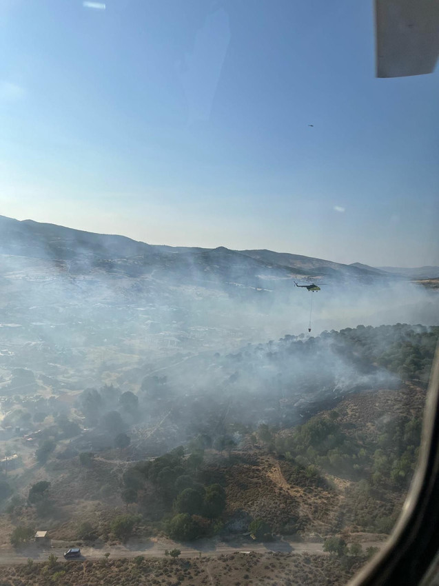 İzmir'de maki yangınına havadan ve karadan müdahale - Resim: 2