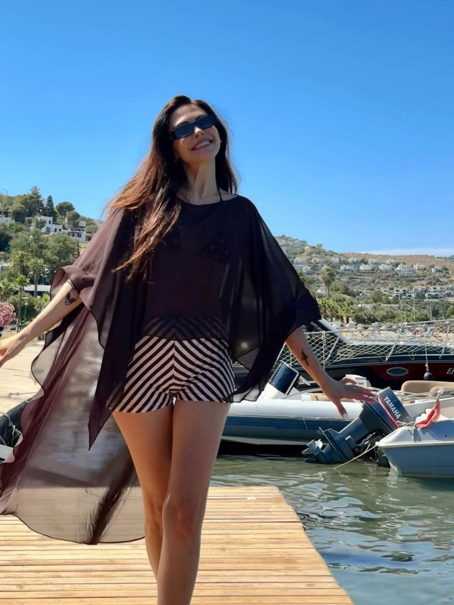 Daha 17 dizisinin Nuray'ı set arasında Bodrum'u da sosyal medyayı da salladı - Resim: 3