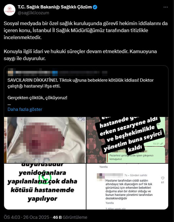 Yine bir özel hastane, yine bebek servisi, yine skandal iddialar! - Resim: 1