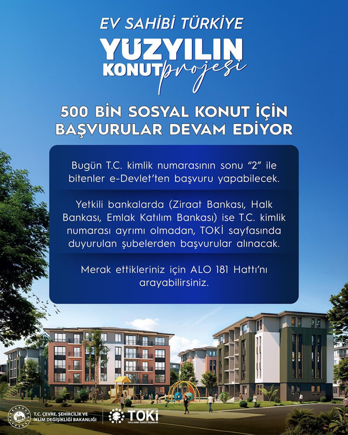 500 bin konutluk Yüzyılın Konut Projesi'ne ilk günden rekor başvuru! - Resim: 4