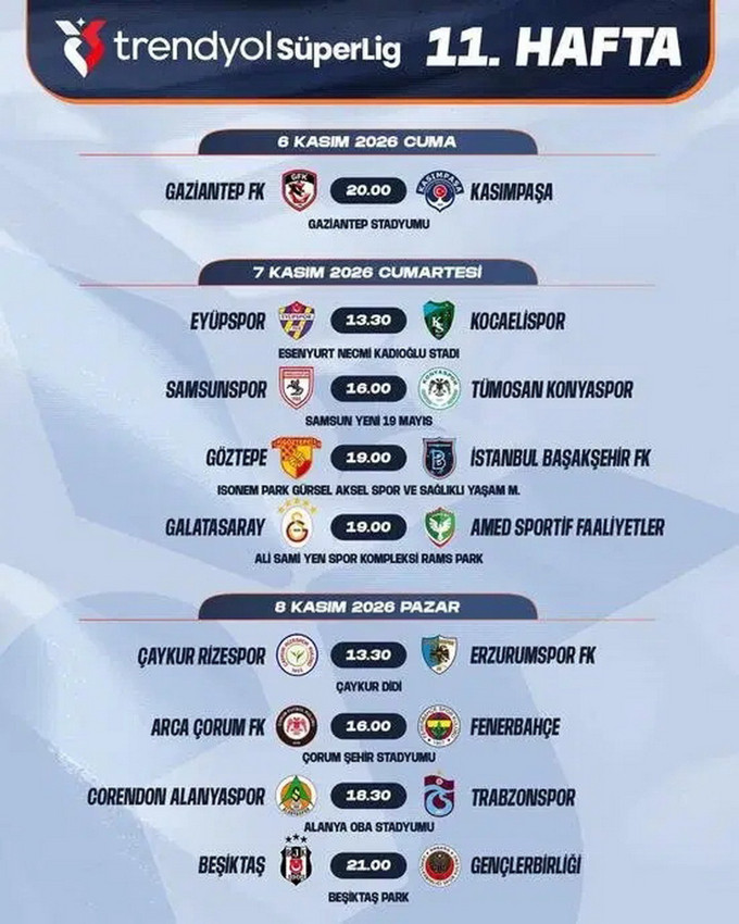 TFF, S&uuml;per Lig'de 10 haftalık programı a&ccedil;ıkladı; dev derbilerin tarihleri de belli oldu - Resim: 9