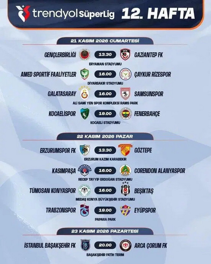 TFF, S&uuml;per Lig'de 10 haftalık programı a&ccedil;ıkladı; dev derbilerin tarihleri de belli oldu - Resim: 10