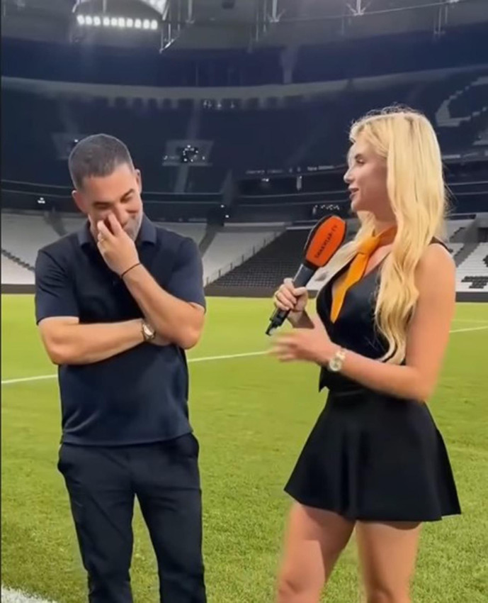 Arda Turan ile röportaj yapan güzel muhabir Türkiye'de fenomen oldu - Resim: 2
