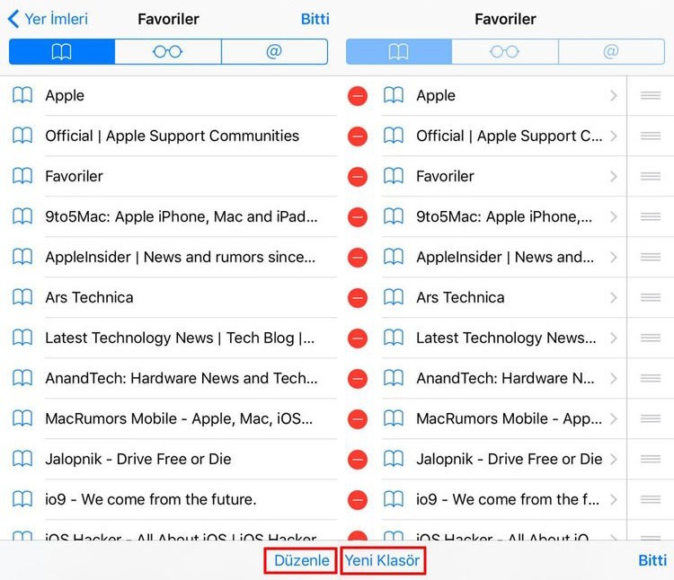 iPhone Safari'de Favoriler nasıl gizlenir?  - Resim: 2