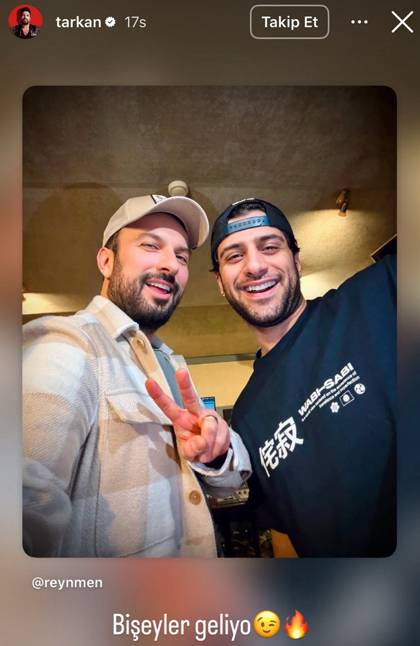 Türk pop müziğinin Megastarı Tarkan ve son yılların popüler ismi Reynmen, yeni bir proje için bir araya geldi. Reynmen'in Tarkan'ın sesini kullanarak yaptığı gizemli paylaşımın ardından, Tarkan da sosyal medya hesabından birlikte çekilmiş bir fotoğrafı