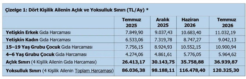 Temmuz ayı Açlık ve Yoksulluk sınırları açıklandı! Artık hem açız, hem de yoksul! - Resim: 8
