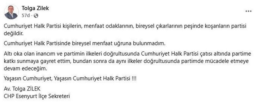 CHP Esenyurt'ta ''yeni parti istifası'' iddialarına yalanlama