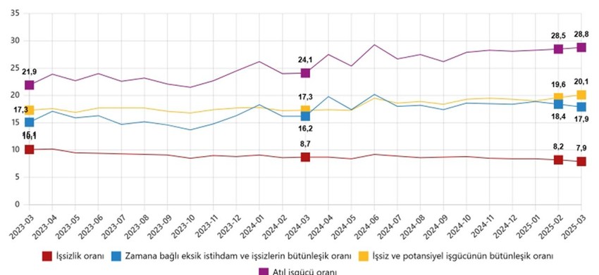 TÜİK Mart 2025 işsizlik rakamlarını açıklandı - Resim: 7