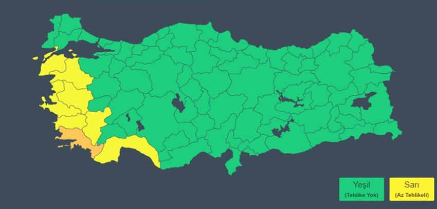 Kuvvetli yağış geliyor! Meteoroloji'den turuncu ve sarı alarm: Listede 8 şehir var! - Resim: 4