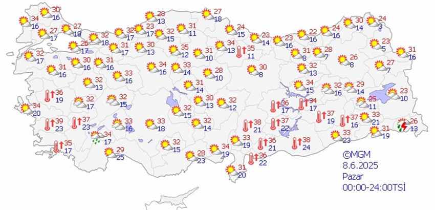 Hava durumu raporu açıklandı: Bir tarafta sağanak yağışlar diğer tarafta kavurucu sıcaklar - Resim: 4