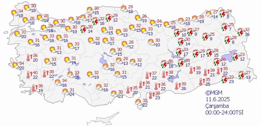 Hava durumu raporu açıklandı: Bir yanda aşırı sıcaklar, diğer yanda yağmur var... - Resim: 4