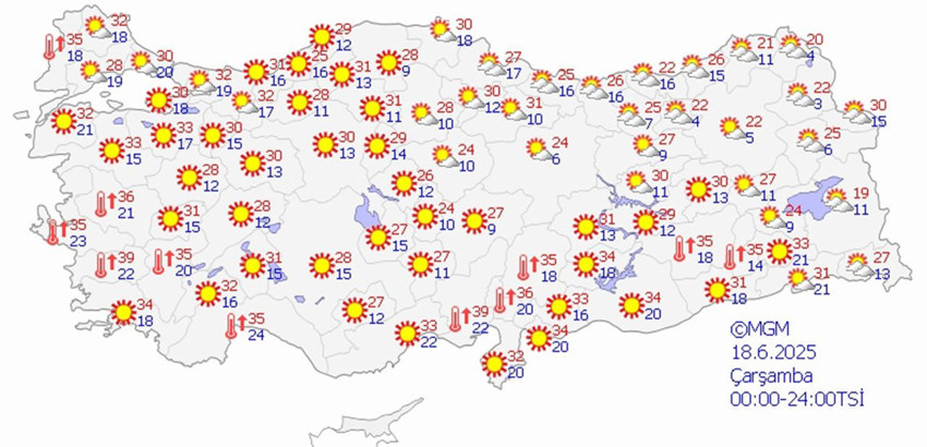 Hava durumu raporu açıklandı: Bir yanda aşırı sıcaklar, diğer yanda yağmur var... - Resim: 4
