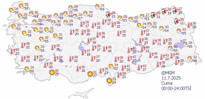 Meteoroloji'den 11 kente uyarı: Bunaltan sıcakların ardından yağış geliyor - Resim: 4
