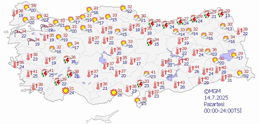 Yeni haftanın hava durumu belli oldu: Bir yanda kavurucu sıcaklar, diğer yanda yağmur var - Resim: 4
