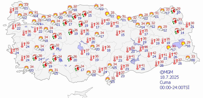 Meteoroloji'den hem sıcak hem sağanak uyarısı - Resim: 4