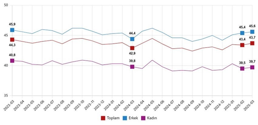 TÜİK Mart 2025 işsizlik rakamlarını açıklandı - Resim: 6