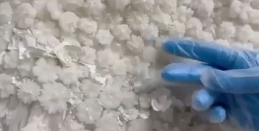 Uyuşturucu tacirleri kilolarca uyuşturucuyu gelinliğin üstüne boncuk boncuk işlemiş - Resim: 4