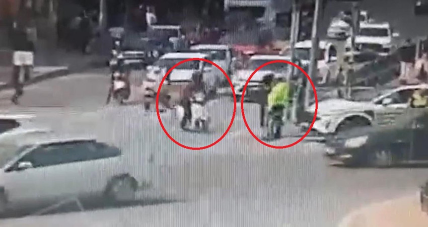 İşaret diliyle yardım istedi: Polisten motokuryeye hayat kurtaran müdahele - Resim: 2