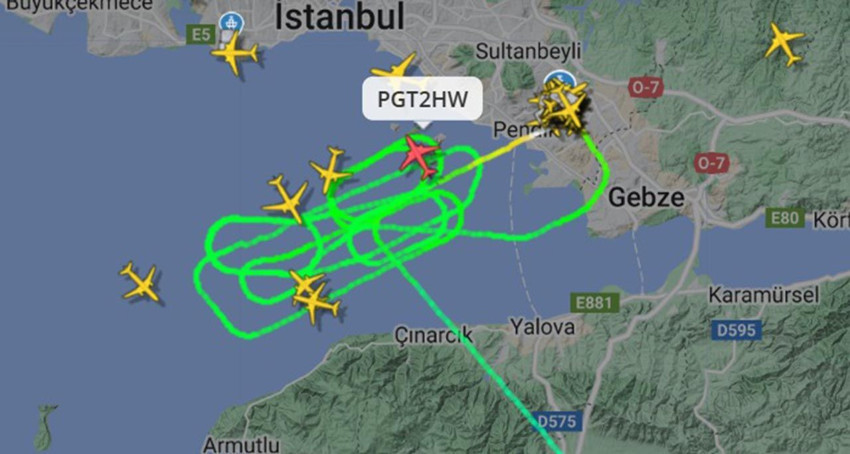İstanbul'da hava trafiği altüst oldu: Uçaklar havada tur attı - Resim: 1