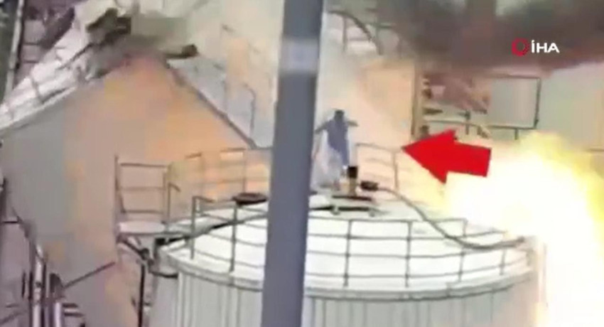 Kimya fabrikasında büyük patlama: Bir tank füze gibi havaya uçtu - Resim: 2