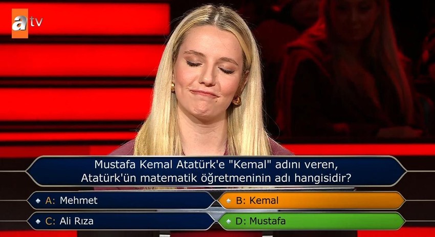 Kim Milyoner Olmak İster'de ''Atatürk'' sorusunu bilemeyen yarışmacı olay oldu - Resim: 4