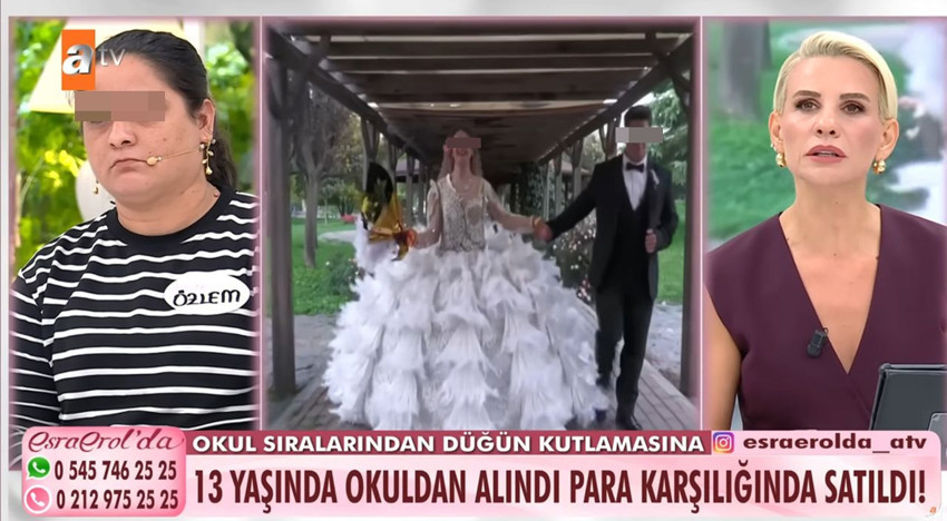 Esra Erol'da canlı yayınında ortaya çıktı... 13 yaşındaki kızı para karşılığı evlendirmişler! - Resim: 1