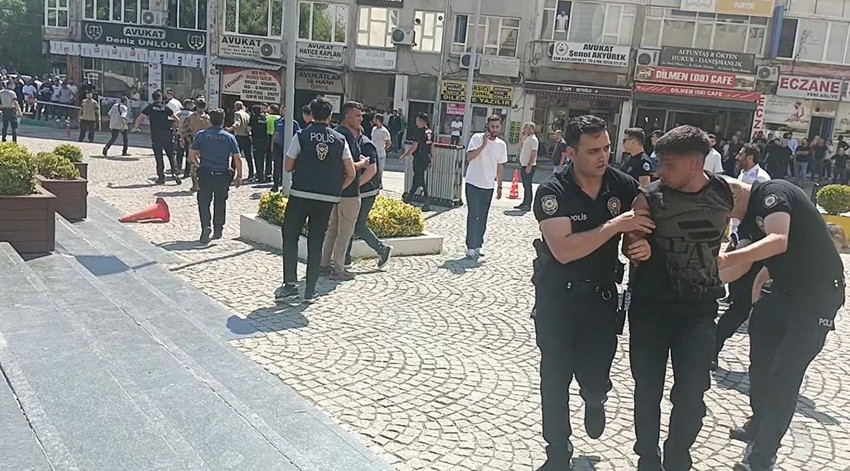 Adliyede başlayan kavga sokağa taştı: Yaralılar ve gözaltılar var! - Resim: 2
