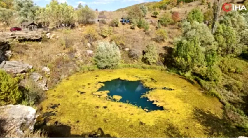 Türkiye'nin eşsiz doğa harikası Timsah Gözü sonbaharda büyüledi - Resim: 4