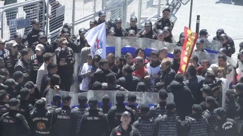 Taksim’de 1 Mayıs 1977 anmasına polis müdahalesi: Onlarca gözaltı var! - Resim: 2